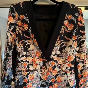 BCBG women’s floral blazer